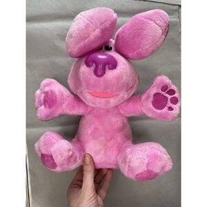Nickelodeon Blues Clues Magenta Barking Peek A Boo Dog Plush 15" Stuffed Toy